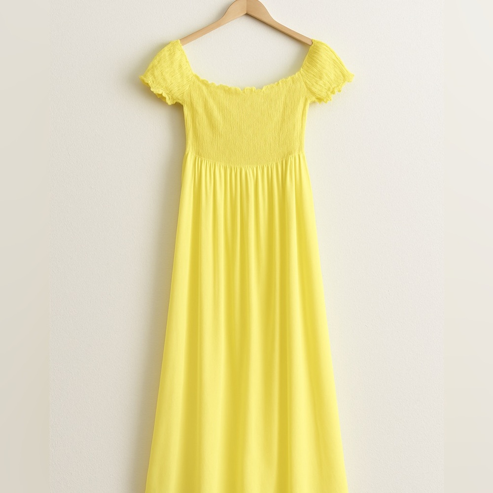ASOS Bright Yellow maxi Casual Dress. Size 8